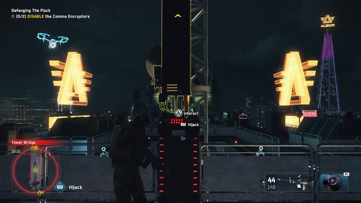 Gdy będziesz na najwyższym piętrze, podejdź do dwóch paneli i wejdź z nimi w interakcję - Watch Dogs Legion: Przycinanie pazurków - solucja, opis przejścia - Watch Dogs Legion - poradnik do gry