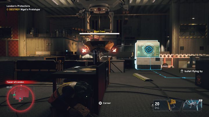 Co najważniejsze, nie marnuj amunicji strzelając w prototyp Nigela - Watch Dogs Legion: Obrońcy Londynu - solucja, opis przejścia - Watch Dogs Legion - poradnik do gry