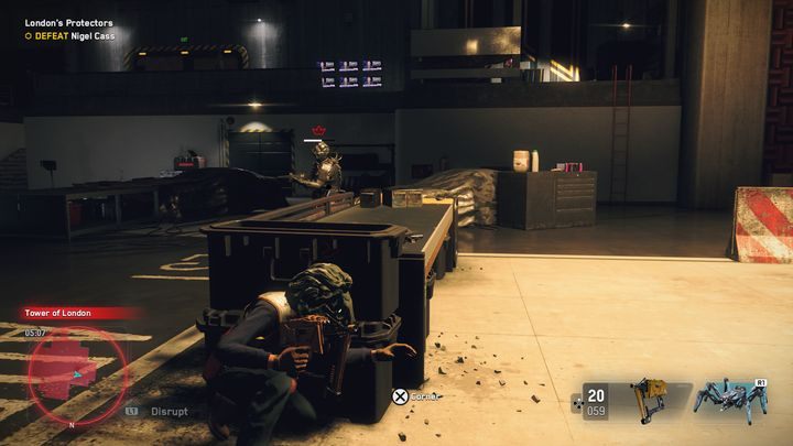 Po zniszczeniu prototypu bossa, wyjdzie on na zewnątrz i zacznie walkę jeden na jednego - Watch Dogs Legion: Obrońcy Londynu - solucja, opis przejścia - Watch Dogs Legion - poradnik do gry