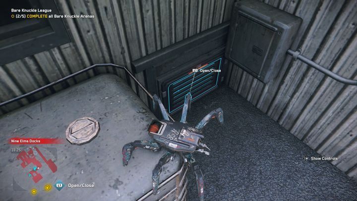 Idź nim trochę do przodu trzymając się lewej strony - Watch Dogs Legion: Relikty - mapa Nine Elms, lokacje - Watch Dogs Legion - poradnik do gry