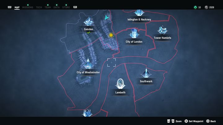 Lokacje w Watch Dogs Legion podzielone są na regiony - Watch Dogs Legion: Eksploracja - Watch Dogs Legion - poradnik do gry