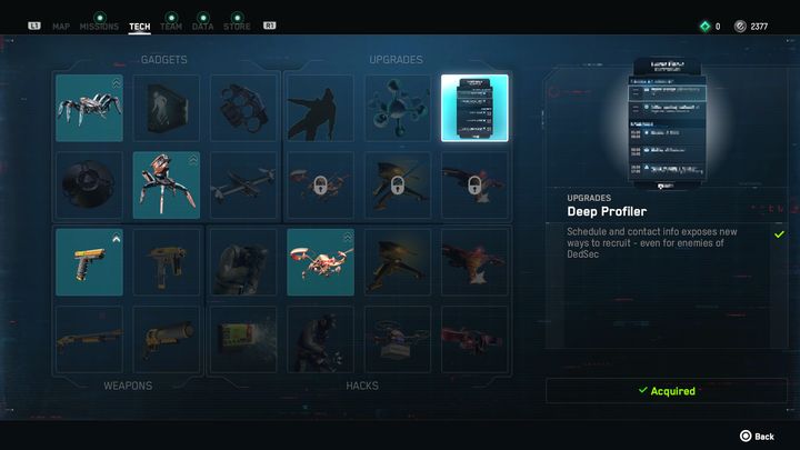 Postacie rozwijamy za pomocą Technologii, która znajduje się w menu gry - Watch Dogs Legion: Rozwój postaci - Watch Dogs Legion - poradnik do gry