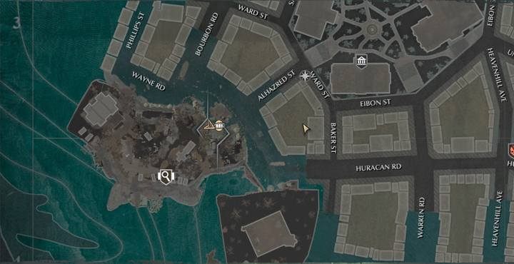 Musisz na wysepce znaleźć mężczyznę na molo, w północno-wschodniej części wyspy, który poprosi cię o pomoc - Wieczny odpoczynek | Sprawy poboczne w The Sinking City - The Sinking City - poradnik do gry