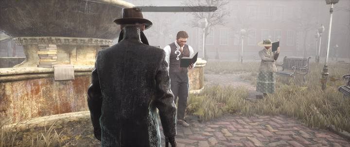 Po krótkiej rozmowie otrzymasz wytyczne zadania: odnalezienie trzech książek - Lektury obowiązkowe | Sprawy poboczne w The Sinking City - The Sinking City - poradnik do gry