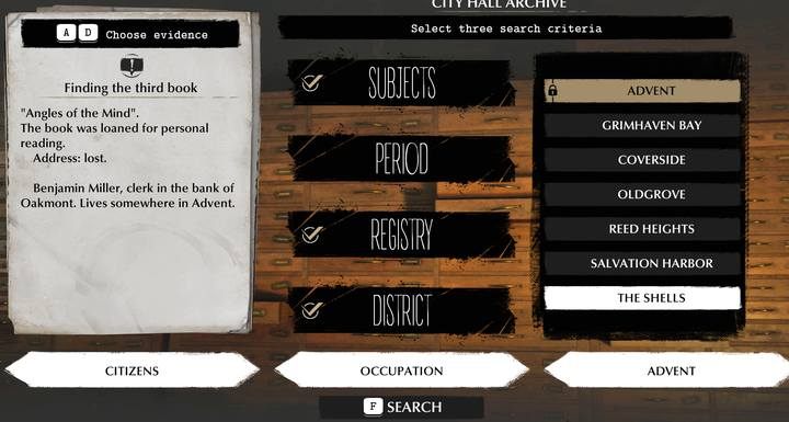 Ostatnią książkę zlokalizujesz, udając się najpierw do Ratusza - Lektury obowiązkowe | Sprawy poboczne w The Sinking City - The Sinking City - poradnik do gry