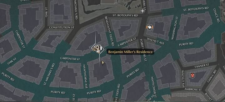 Punkt misji zaprowadzi cię do centrum dzielnicy Adwent - Lektury obowiązkowe | Sprawy poboczne w The Sinking City - The Sinking City - poradnik do gry