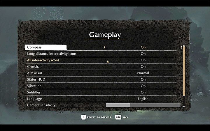 Dodatkowe opcje sterowania znajdują się wraz z innymi ustawieniami w menu rozgrywka (Gameplay) - Sterowanie w The Sinking City - The Sinking City - poradnik do gry