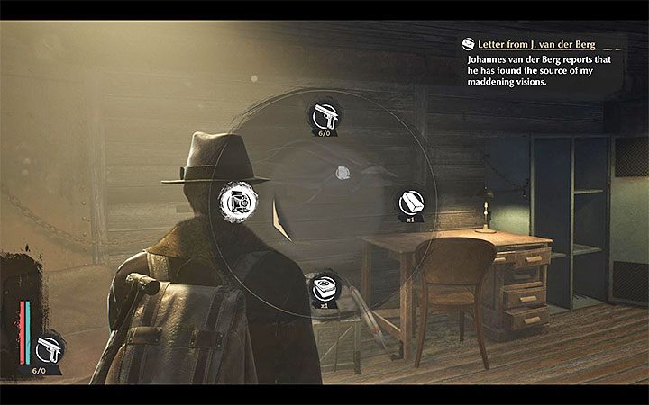 Jeśli chcesz skorzystać z aparatu przytrzymaj klawisz rozwijanego menu przedmiotów (TAB w wersji PC) - Jak robić zdjęcia w The Sinking City? - The Sinking City - poradnik do gry