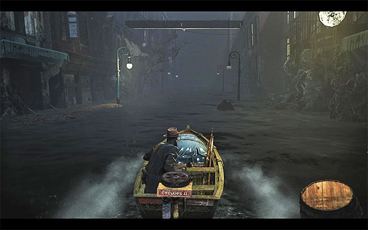Do podróżowania po zalanych częściach Oakmont używaj łodzi - Czy bohater potrafi pływać w The Sinking City? - The Sinking City - poradnik do gry
