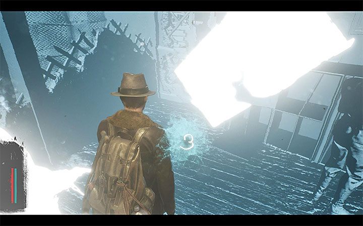 Po raz pierwszy należy teraz pomóc sobie retrokognicją (Retrocognition) - Mroźne powitanie (Frosty Welcome) | Solucja The Sinking City - The Sinking City - poradnik do gry