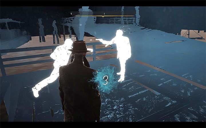 Opuść pokład i dotrzyj do błękitnej chmury żeby rozpocząć nową retrokognicję - Zagubieni na morzu (Lost At Sea) | Solucja The Sinking City - The Sinking City - poradnik do gry