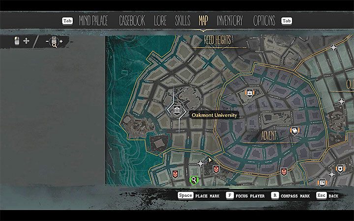 Nowy cel podróży to Uniwersytet w Oakmont (Oakmont University) - Quid Pro Quo | Solucja The Sinking City - The Sinking City - poradnik do gry