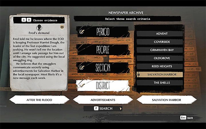 Sprawa ta rozpoczyna się automatycznie po ukończeniu śledztwa Quid Pro Quo - Ojcowie i synowie (Fathers and Sons) | Solucja The Sinking City - The Sinking City - poradnik do gry