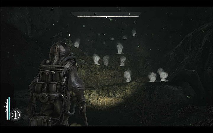 W trakcie eksploracji głębin poprawną ścieżkę przemarszu będą wskazywały lampy - Na łeb, na szyję (Nosedive) | Solucja The Sinking City - The Sinking City - poradnik do gry