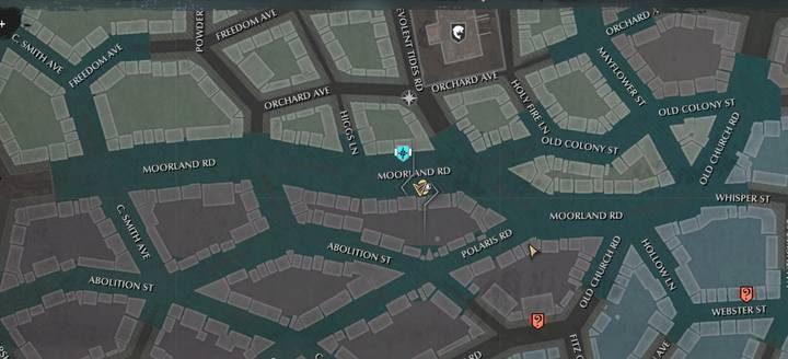 Dom chorego pacjenta znajduje się w tej samej dzielnicy na północy, na ulicy Moorland Road, pomiędzy ulicami Higgs Line i Benevolent Tides Road - Badania terenowe | Sprawy poboczne w The Sinking City - The Sinking City - poradnik do gry