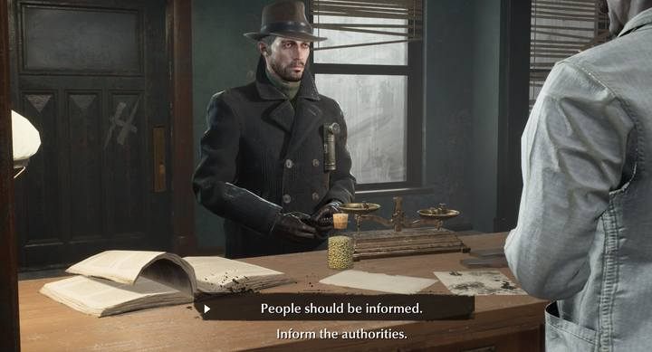 Wybór ten nie ma widocznego wpływu na fabułę lub wynagrodzenie - Badania terenowe | Sprawy poboczne w The Sinking City - The Sinking City - poradnik do gry