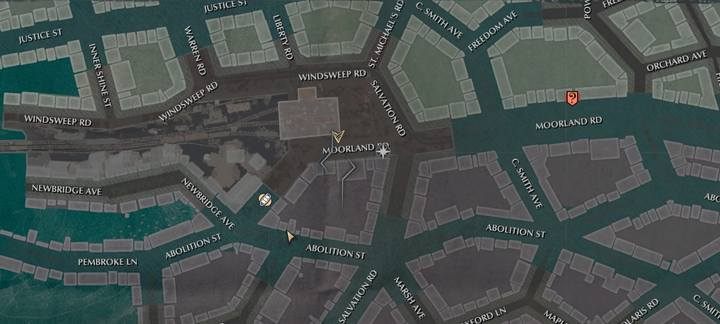 Znalezione informacje wskażą ci cel: Philip Squint OConnel, zamieszkały w Porcie odkupienia (Salvation Harbor), na rogu ulic Moorland i Salvation Road - Delikatna sprawa | Sprawy poboczne w The Sinking City - The Sinking City - poradnik do gry