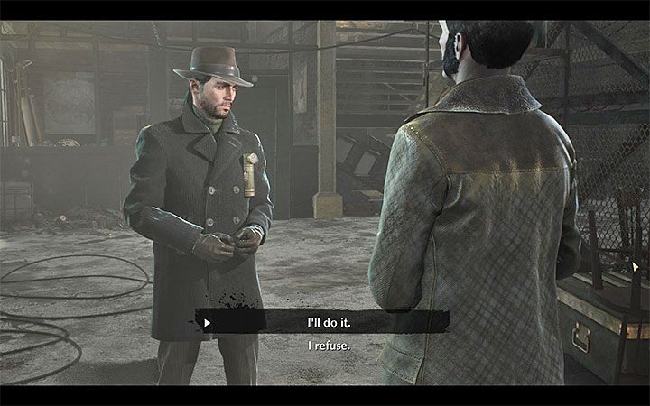 Od razu załączy się rozmowa z Ushą kontrolującą ciało Raymonda - Frunący Feniks (Fleeing Phoenix) | Solucja The Sinking City - The Sinking City - poradnik do gry