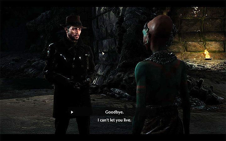 Spotkanie z Ushą załączy się niedługo po wkroczeniu do jaskini - Frunący Feniks (Fleeing Phoenix) | Solucja The Sinking City - The Sinking City - poradnik do gry