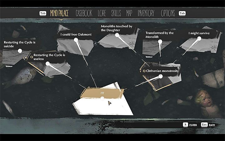 Oprócz zbadania piedestałów możesz także po raz ostatni skorzystać z Pałacu Umysłu - Lista zakończeń | The Sinking City - The Sinking City - poradnik do gry