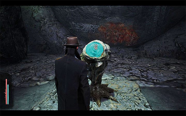 Z zakończeniem 3 powiązany jest prawy piedestał, czyli ten, do którego dociera się przechodząc przez mały tunel - Lista zakończeń | The Sinking City - The Sinking City - poradnik do gry