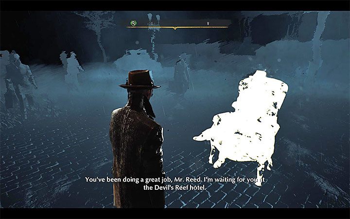 Ten krok jest do rozegrania niezależnie w jaki sposób oczyściłeś Reeda z zarzutów o popełnienie morderstwa - W obronie własnej (Self-Defense) | Solucja The Sinking City - The Sinking City - poradnik do gry