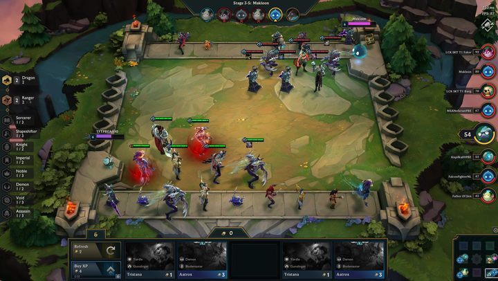 Co rundę mamy możliwość zakupienia pięciu losowych bohaterów - Kupowanie bohaterów w LoL Potyczki Taktyczne - Potyczki Taktyczne | Teamfight Tactics | TFT - poradnik do gry