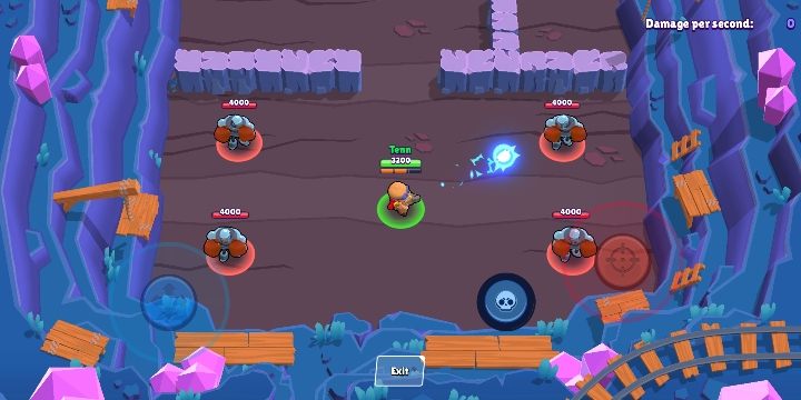 Domyślnym atakiem Jessie jest kula energii o średnim zasięgu, zadająca obrażenia o niewielkim polu rażenia - Jessie | Postacie w Brawl Stars - Brawl Stars - poradnik do gry