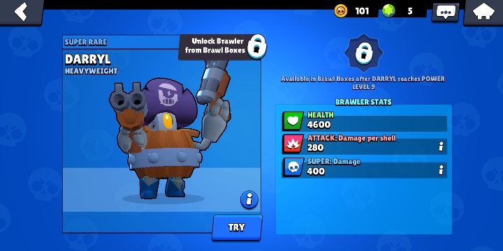 Tę postać możesz zdobyć ze skrzyń - Darryl | Postacie w Brawl Stars - Brawl Stars - poradnik do gry