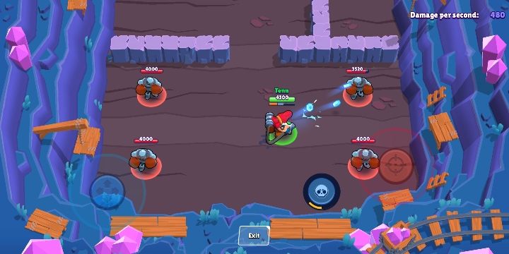 Pam strzela dziewięcioma kawałkami złomu, które mogą zaatakować wielu przeciwników naraz - Pam | Postacie w Brawl Stars - Brawl Stars - poradnik do gry