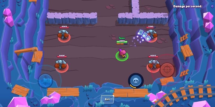 Tara wyrzuca jednocześnie trzy karty, które mogą przeniknąć przez wroga - Tara | Postacie w Brawl Stars - Brawl Stars - poradnik do gry