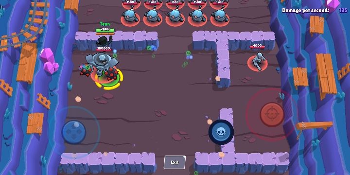 Kruk wyskakuje w powietrze i rzuca 14 sztyletów, po czym po wylądowaniu wyrzuca kolejnych 14 - Crow | Postacie w Brawl Stars - Brawl Stars - poradnik do gry