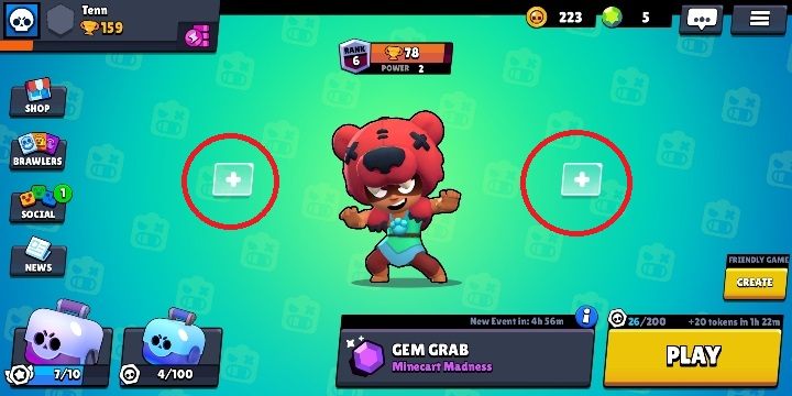 Zacznijmy od tego, że żeby w ogóle przejść do zakładki klubu, musisz kliknąć znaczek zaznaczony na screenie powyżej - Gra drużynowa i kluby w Brawl Stars - Brawl Stars - poradnik do gry