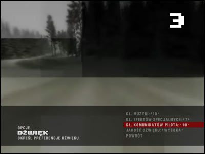 Poza tym dobrze zrobicie, jak jednak zmienicie polskiego specjalistę od kierownicy, na fachowca w dziedzinie pilotażu rajdowego, czyli Nickyiego Grista - Dźwięk | Ustawienia | Colin McRae Rally 3 - Colin McRae Rally 3 - poradnik do gry