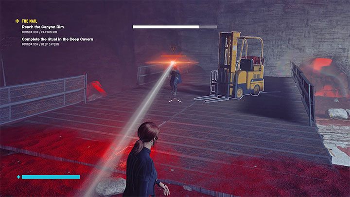 Dotrzesz do pieczary z niezniszczalną kulą - Control Foundation: Gwóźdź - Obrzeża kanionu i Obszar badań gamma - solucja - Control - poradnik do gry