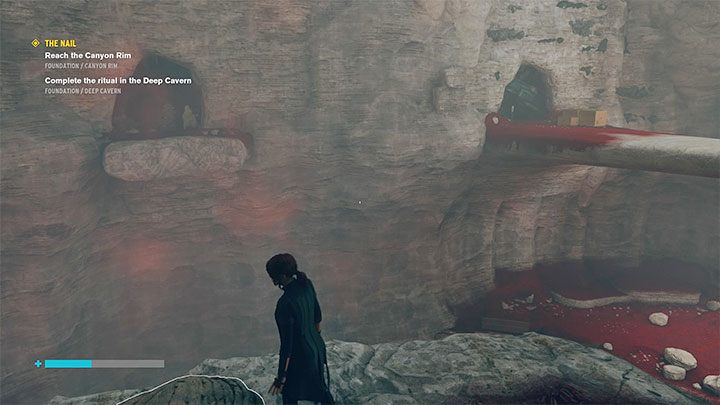 Pieczara ma dwa nowe wyjścia, przy czym na potrzeby awansowania w opisywanym queście zniszcz kryształy blokujące północne przejście - Control Foundation: Gwóźdź - Obrzeża kanionu i Obszar badań gamma - solucja - Control - poradnik do gry