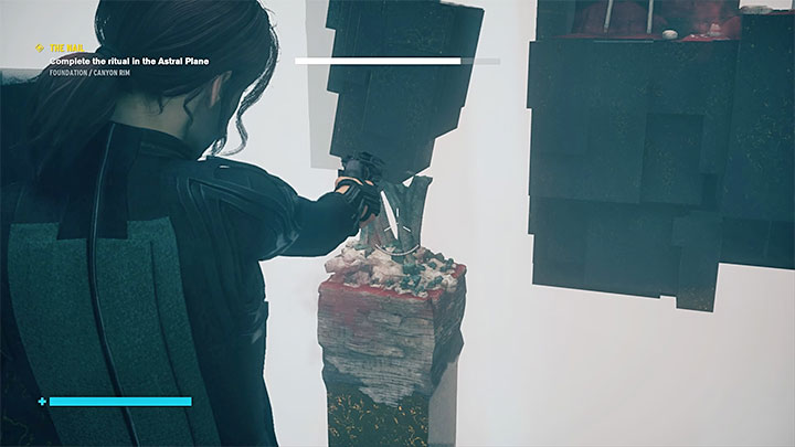 Po rozpoczęciu eksploracji płaszczyzny astralnej szukaj przede wszystkim okazji do ostrzeliwania czarnych kryształów w oparciu o moc Strzaskanie - Control Foundation: Gwóźdź - Obrzeża kanionu i Obszar badań gamma - solucja - Control - poradnik do gry