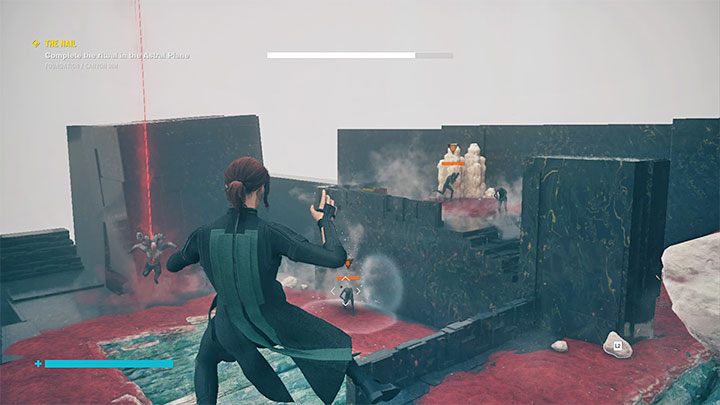 Identycznie do lewej ścieżki spodziewaj się napotykania przeciwników na każdej większej platformie - Control Foundation: Gwóźdź - Obrzeża kanionu i Obszar badań gamma - solucja - Control - poradnik do gry