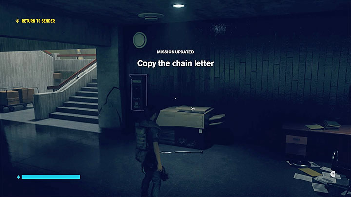 Z listem musisz udać się do lokacji Centrum operacyjne (Operations Center) - Control AWE: Zwrócone do nadawcy - solucja, opis przejścia - Control - poradnik do gry