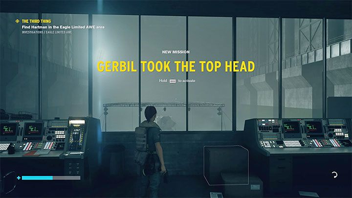 Odblokowanie zadania: Zadanie odblokuje się automatycznie po przepędzeniu Hartmana w lokacji WAŚ Fra Mauro (Fra Mauro AWE) - Control AWE: Myszoskoczek zabrać górną głowa - solucja, opis przejścia - Control - poradnik do gry