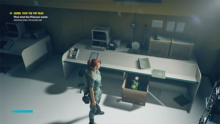 Musisz najpierw ustalić jakiego rodzaju przedmiot interesuje więźnia - Control AWE: Myszoskoczek zabrać górną głowa - solucja, opis przejścia - Control - poradnik do gry