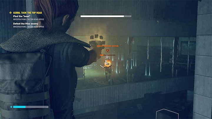 Właściwym prezentem jest hełm i w celu zdobycia musisz powrócić do Biura szefa sektora (Sector Head Office), czyli do pierwszej lokacji, którą odwiedzałeś po dotarciu po raz pierwszy do Sektora śledztwa (w pobliżu biura jest punkt kontroli - użyj szybkiej podróży) - Control AWE: Myszoskoczek zabrać górną głowa - solucja, opis przejścia - Control - poradnik do gry