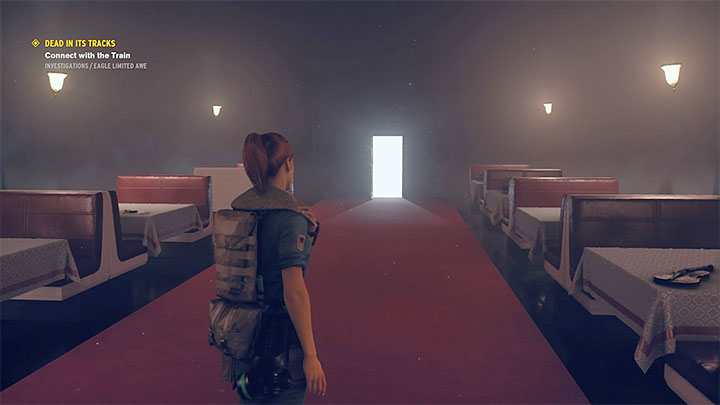 Jeśli się pomyliłeś, to wyjdź z pociągu (pociągnij za sznurek) i ponownie do niego wejdź - Control AWE: Na niewłaściwym torze - solucja, opis przejścia - Control - poradnik do gry