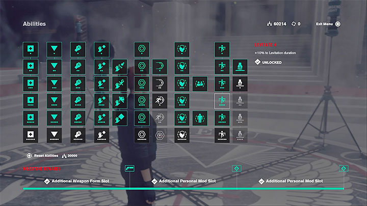 Każda zdolność na panelu kosztuje określoną ilość punktów zdolności - Control: Rozwój postaci - Control - poradnik do gry