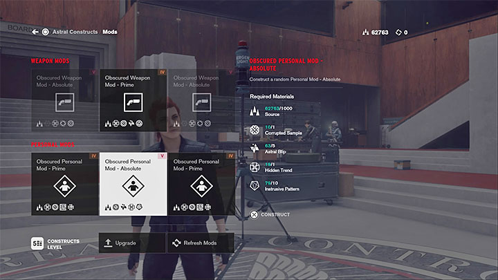 Druga grupa tworów astralnych to modyfikacje - zarówno dla broni, jak i te personalne - Control: Twory astralne - Control - poradnik do gry