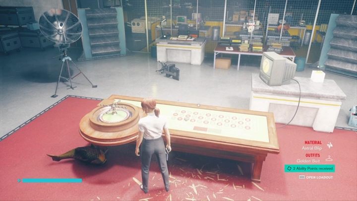 Otrzymasz złoty skafander (kostium dla Jesse) i 2 punkty umiejętności - Control: Zagadka w lokacji Szczęście i Prawdopodobieństwo - Control - poradnik do gry
