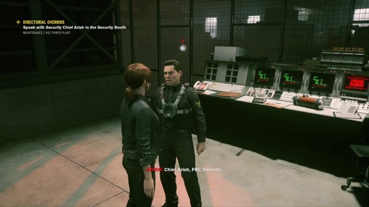 Zjedź windą na dół, a na stoliku odnajdziesz kolejne zadanie poboczne - Wesoła pogoń - Control: Wyłącznik awaryjny - solucja, opis przejścia - Control - poradnik do gry