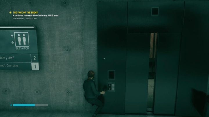 Przejdź dalej, uważaj, bo niedaleko napadnie na ciebie znikający przeciwnik - Control: Twarz nieprzyjaciela - solucja, opis przejścia - Control - poradnik do gry