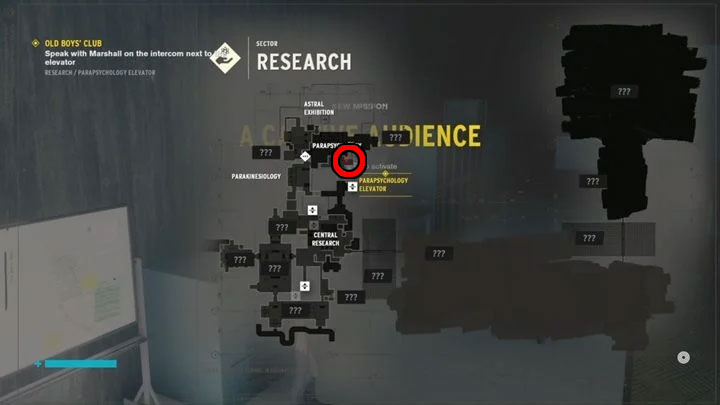 Miejsce rozpoczęcia zadania: Sektor badawczy, obok pokoju Parapsychologia - Control: Przymusowi widzowie - solucja, opis przejścia - Control - poradnik do gry