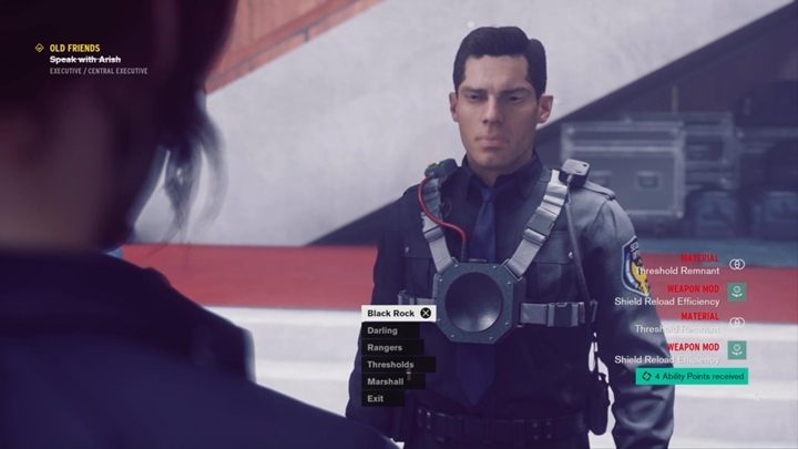 Arish da ci trochę modyfikacji, materiałów do craftowania i otrzymasz 4 punkty umiejętności - Control: Starzy znajomi - solucja, opis przejścia - Control - poradnik do gry